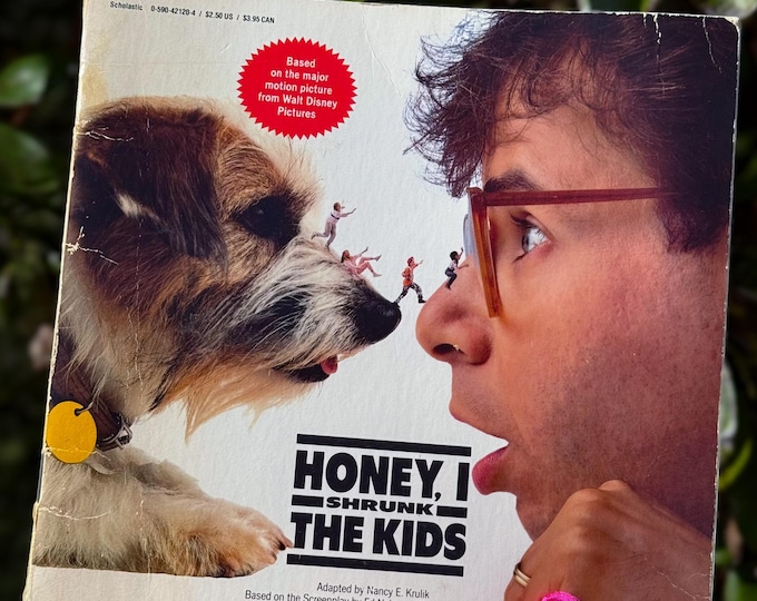Honey, I Shrunk the Kids 1989 Paperback Movie Picture Book found by Willabird Designs Vintage Finds