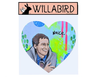 Brooklyn Nine Nine Jake Peralta Noice Magnet by Willabird Designs Artist Amber Petersen