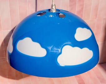 Vintage IKEA SKOJIG cloud pendant lamp found by Willabird Designs Vintage Finds