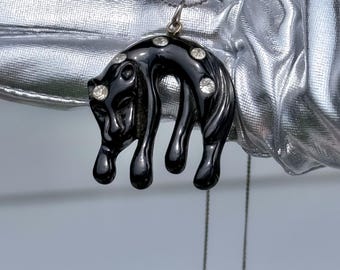 Iconic 1970’s Black Panther Necklace found by Willabird Designs Vintage Finds