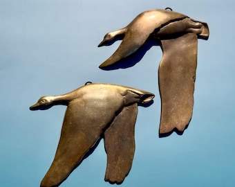Mid Century Brass Geese found by Willabird Designs Vintage Finds