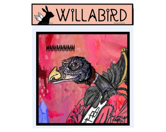 Chamberlain Dark Crystal Magnet by Willabird Designs Artist Amber Petersen. Skeksil the Skeksis, hmmmmm