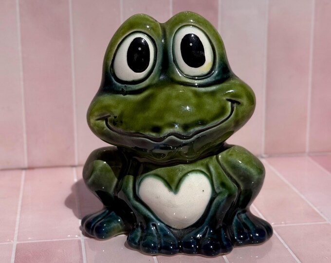 Vintage Froggy Bank found by Willabird Designs Vintage Finds
