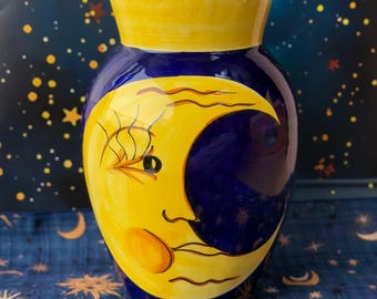 Large 1990’s Bellini Piu Moon Vase, Made in Italy, found by Willabird Designs Vintage Finds