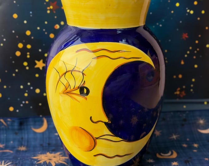 Large 1990’s Bellini Piu Moon Vase, Made in Italy, found by Willabird Designs Vintage Finds
