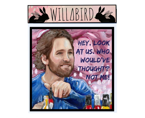 Paul Rudd Look At Us Magnet By Artist Amber Petersen Hey Etsy