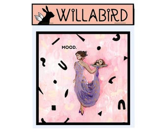 MOOD Head on a Platter- Ain't No Man Worth It Magnet by Willabird Designs