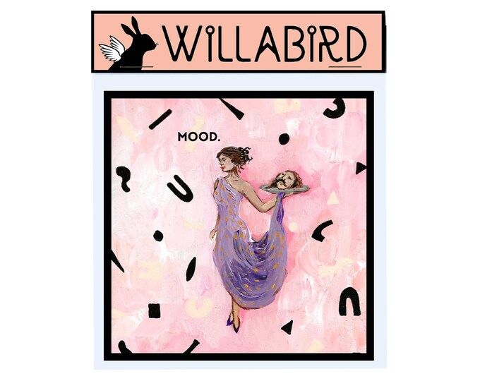 MOOD Head on a Platter- Ain't No Man Worth It Magnet by Willabird Designs