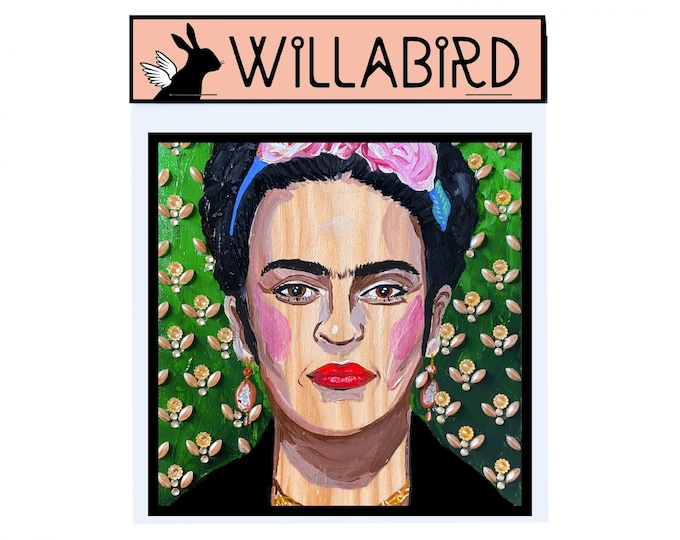 Frida Kahlo Magnet by Willabird Designs Artist Amber Petersen