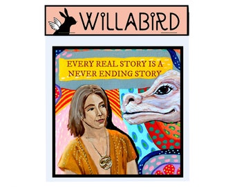 Neverending Story Magnet, Auryn, Atreyu, Falcor, Willabird Designs