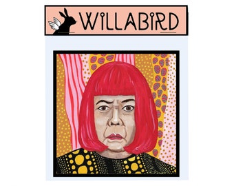 Yayoi Kusama Magnet by Willabird Designs Artist Amber Petersen