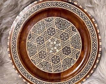 Vintage Moroccan Inlaid Marquetry Hangings found by Willabird Designs Vintage Finds