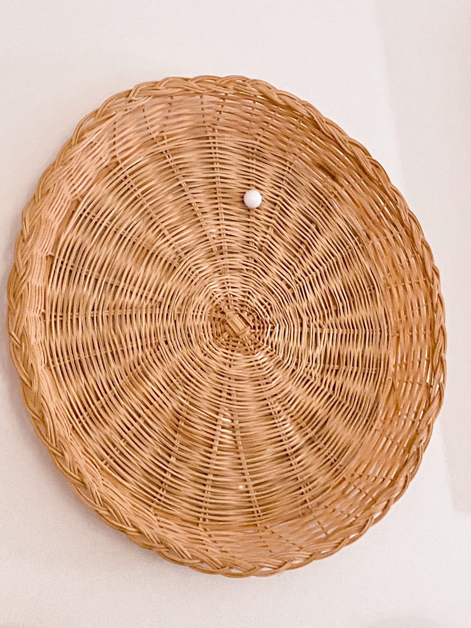 Flat Boho Wicker Baskets found by Willabird Designs Vintage Etsy