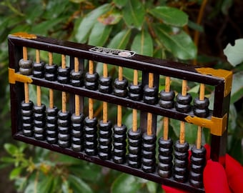 1950’s Chinese Abacus by Lotus Flower Brand found by Willabird Designs Vintage Finds