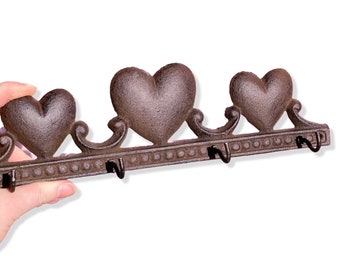 Metal Heart Entry Hooks found by Willabird Designs Vintage Finds