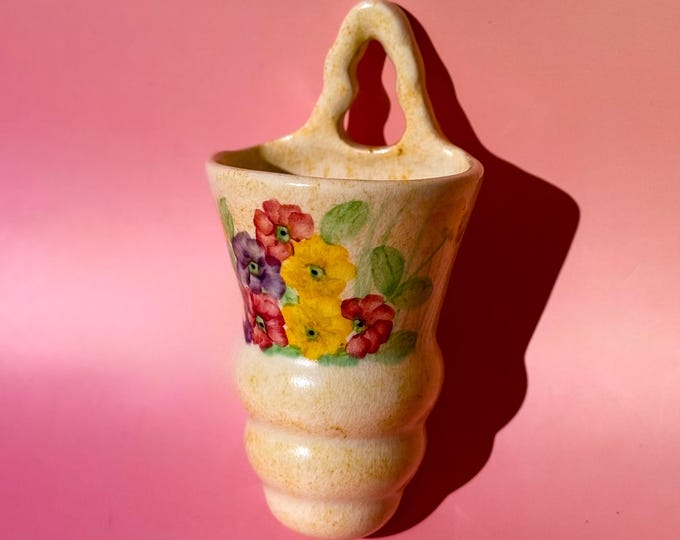 Antique Radford England Wall Pocket Vase found by Willabird Designs Vintage Finds