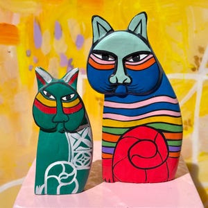 Vintage Laurel Burch Cats found by Willabird Designs Vintage Finds