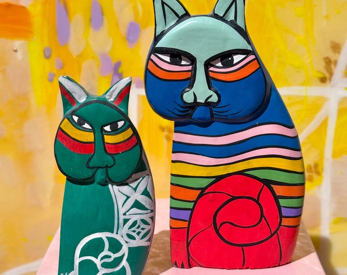 Vintage Laurel Burch Cats found by Willabird Designs Vintage Finds