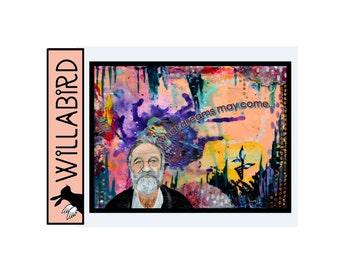 Robin Williams Tribute Magnet by Willabird Designs Artist Amber Petersen. What Dreams May Come