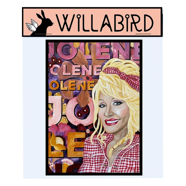 Dolly Parton Jolene Magnet by Willabird Designs Artist Amber Petersen