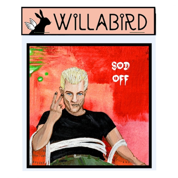 Spike Buffy the Vampire Slayer Magnet by Willabird Designs Artist Amber Petersen