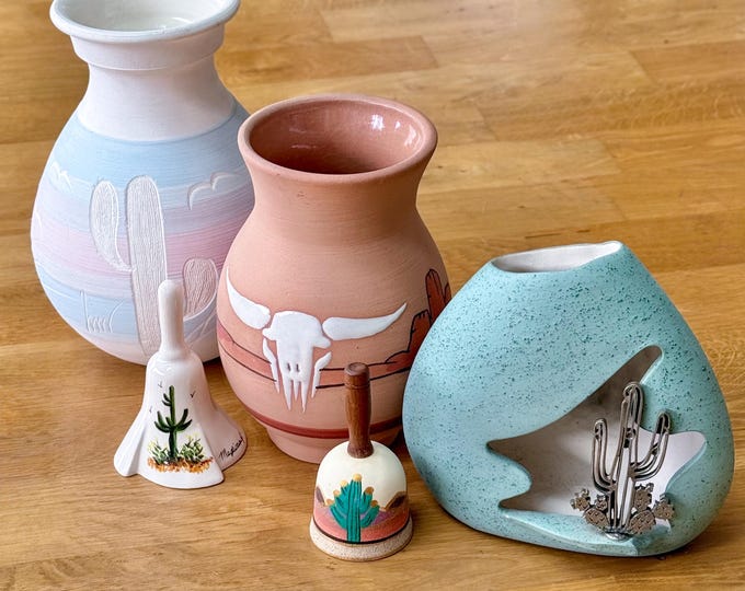 Vintage Southwestern Pottery found by Willabird Designs Vintage Finds