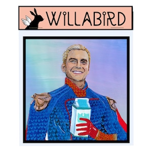 Homelander Magnet by Willabird Designs Artist Amber Petersen. Antony Starr in The Boys