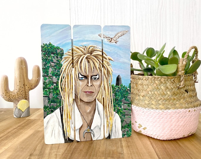 Jareth Painting by Willabird Designs Artist Amber Petersen. Tribute to David Bowie as the Goblin King in The Labyrinth