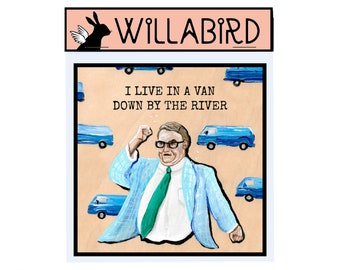 SNL Matt Foley Magnet: Van Down by the River, Chris Farley Art