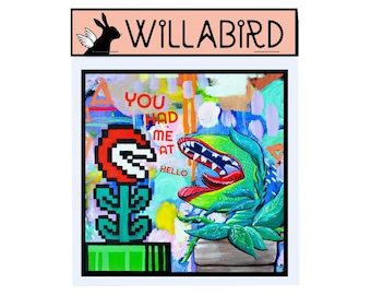 Mashup Magnet: Super Mario Bros Piranha Plant meets Little Shop of Horrors