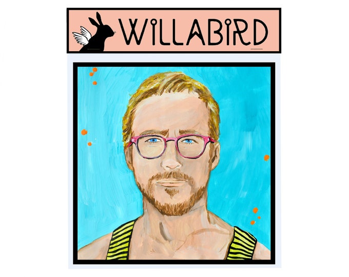 Ryan Gosling Hey Girl Magnet by Willabird Designs Artist Amber Petersen