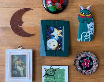 Whimsigoth Gallery Wall Set | Vintage Celestial Decor & Hanging Blueprint