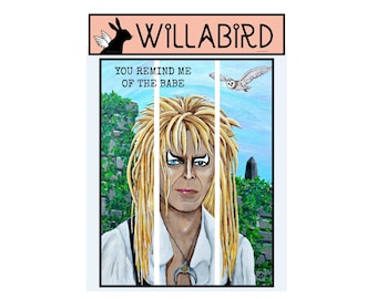 Jareth Labyrinth Magnet by Willabird Designs Artist Amber Petersen. David Bowie, You Remind Me of the Babe