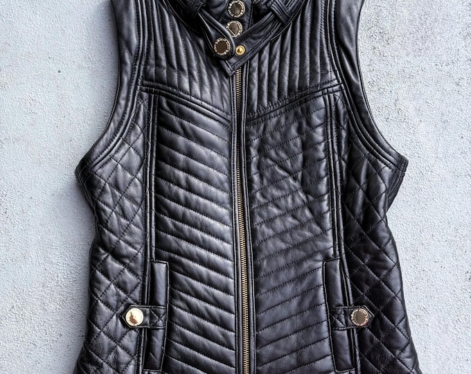 Guess by Marciano XS Leather Vest found by Willabird Designs Vintage Finds