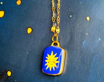 Whimsigoth Sunburst Necklace found by Willabird Designs Vintage Finds