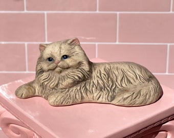 1970’s Lounging Persian Cat found by Willabird Designs Vintage Finds
