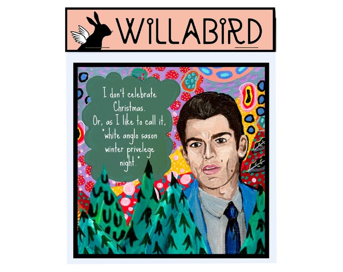 Schmidt Magnet by Willabird Designs Artist Amber Petersen. Max Greenfield in New Girl. Common ranch hand, driving moccasins, anglo saxon