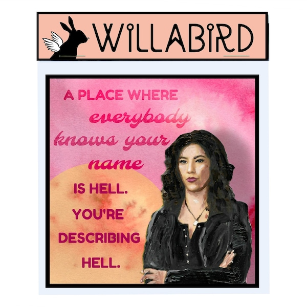 Brooklyn Nine Nine Rosa Diaz Magnet by Willabird Designs Artist Amber Petersen