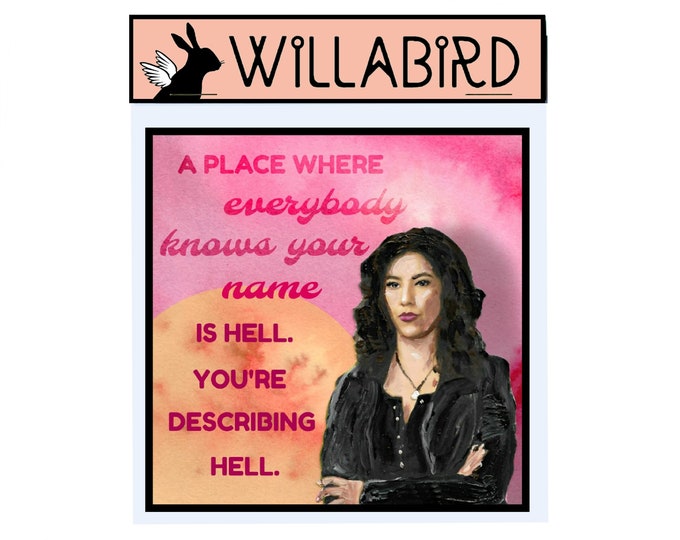 Brooklyn Nine Nine Rosa Diaz Magnet by Willabird Designs Artist Amber Petersen