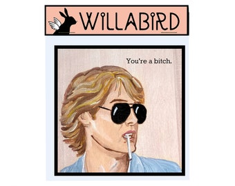Pretty in Pink Magnet by Willabird Designs Artist Amber Petersen. James Spader as Steff McKee