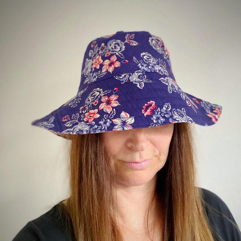 Ladies Reversible Leopard Print Sun Hat, Women's Reversible Summer Hat