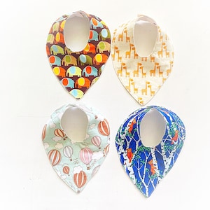 Selection of  handmade dribble bibs, boy Bandana bibs, baby boy present, cool bib, animal  bib, baby bib