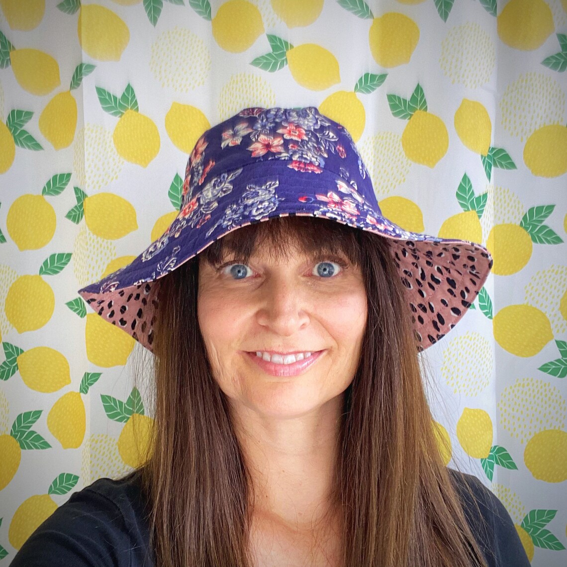 Ladies Reversible Leopard Print Sun Hat, Women's Reversible Summer Hat