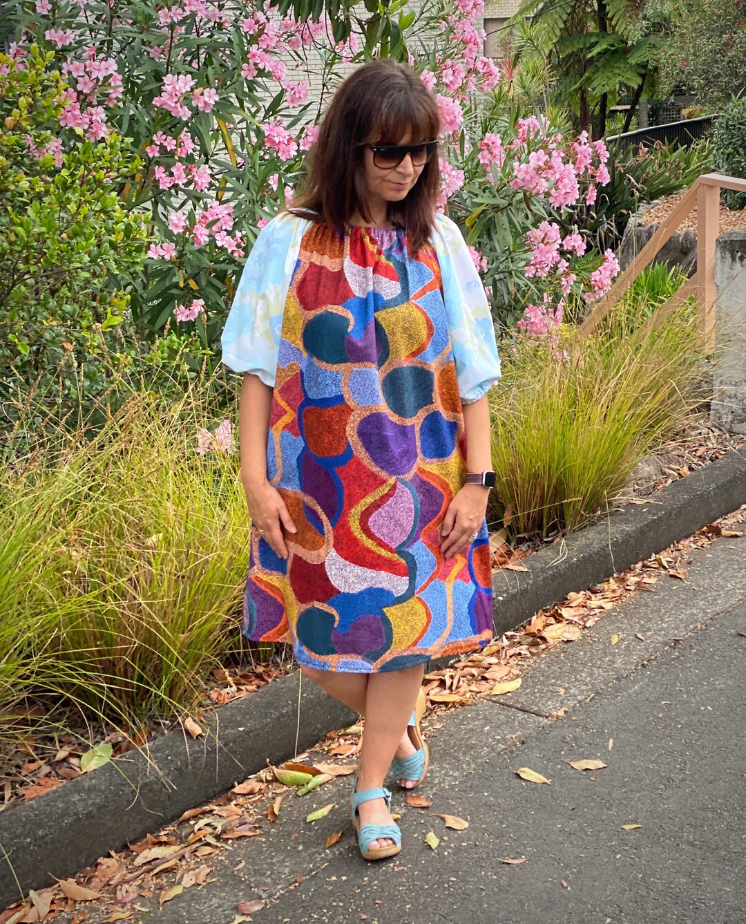 Repurposed Australian Dress Colourful Upcycled Clothing Etsy