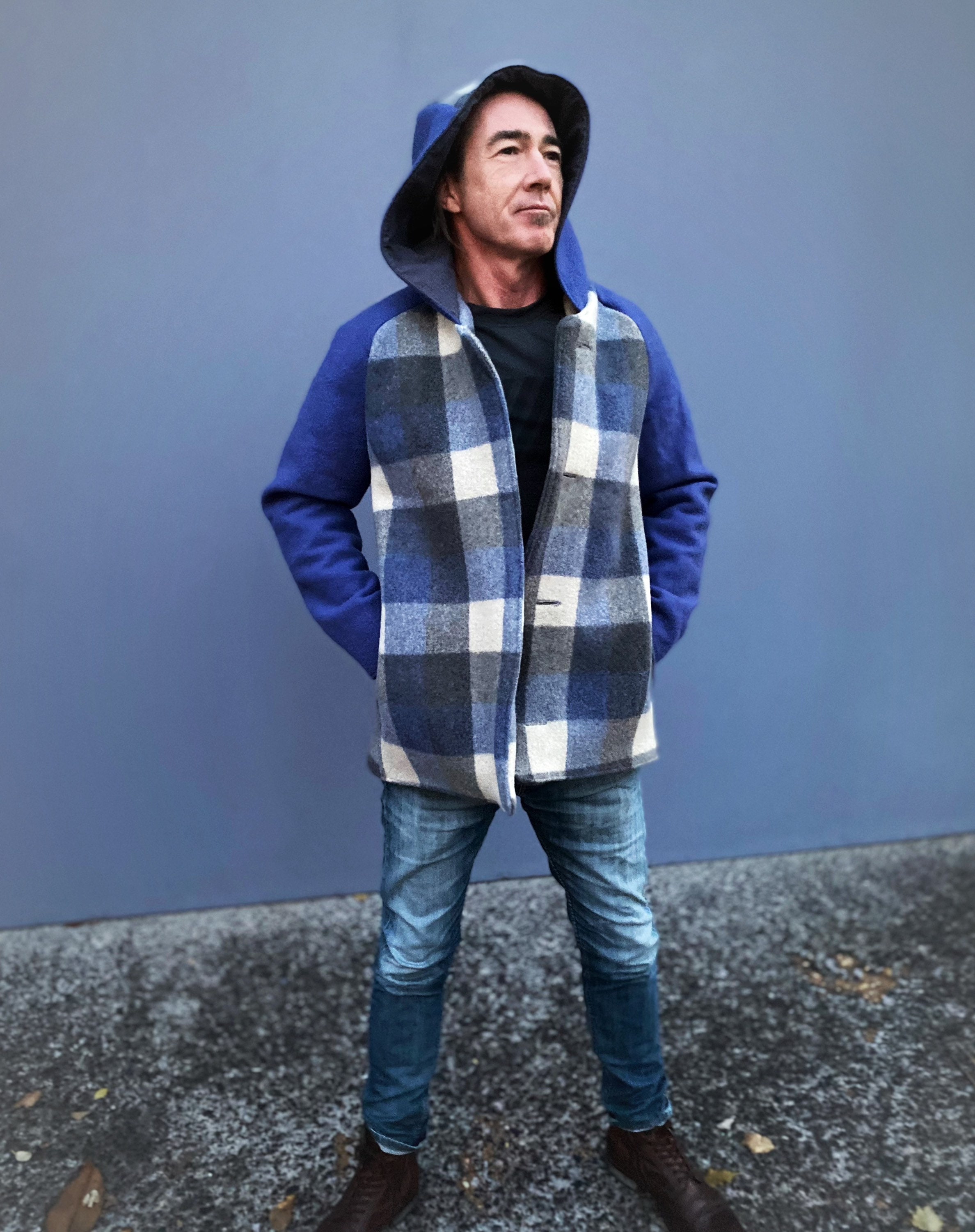 Mens Size M Upcycled Wool Blanket Jacket Wool Duffel Coat - Etsy
