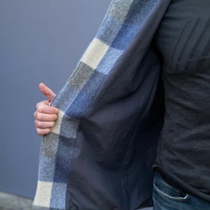 Mens Size M Upcycled Wool Blanket Jacket Wool Duffel Coat - Etsy