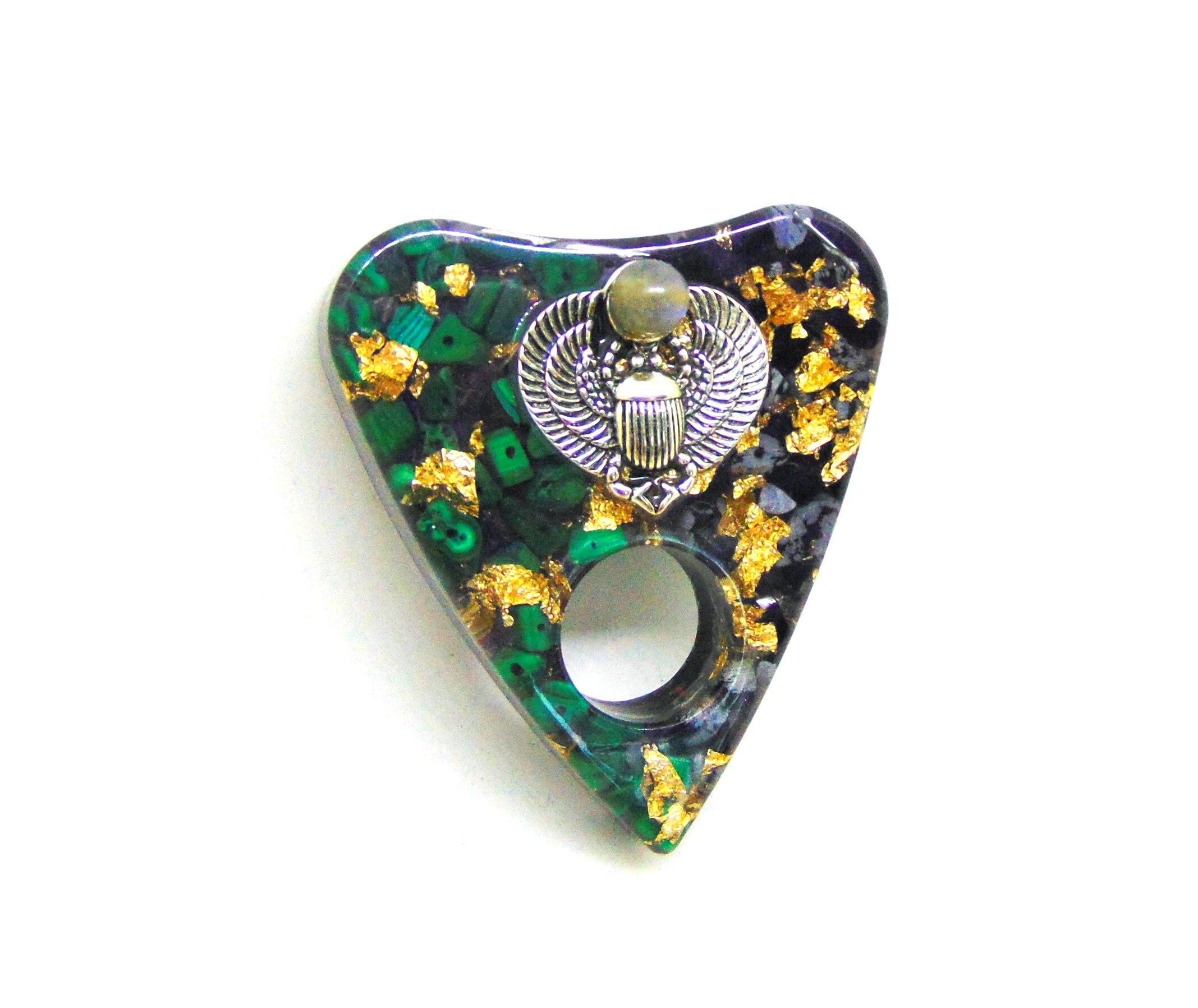 Goutte Ouija Pentacle Scarabée et Labradorite