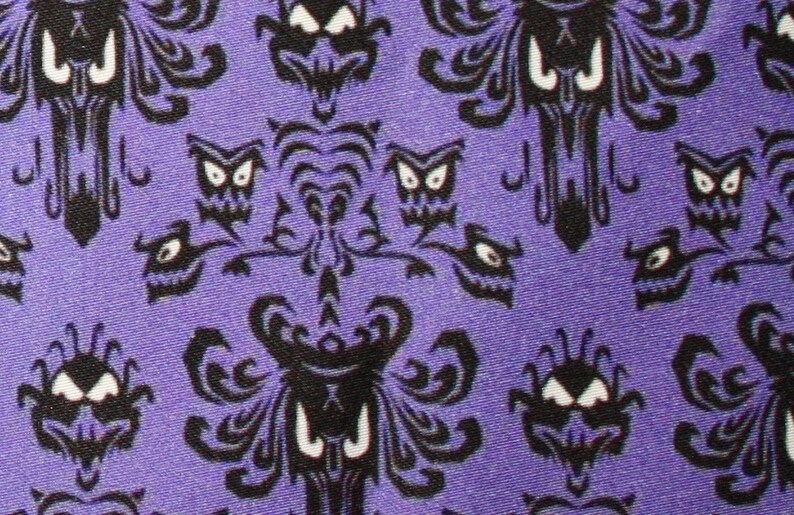 Haunted Mansion Wallpaper Inspired cotton fabric Etsy