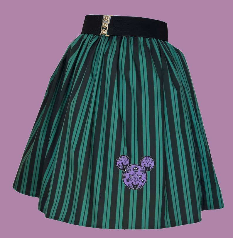 Haunted Mansion Hostess Inspired Skirt for Gals, all sizes, plus size image 2