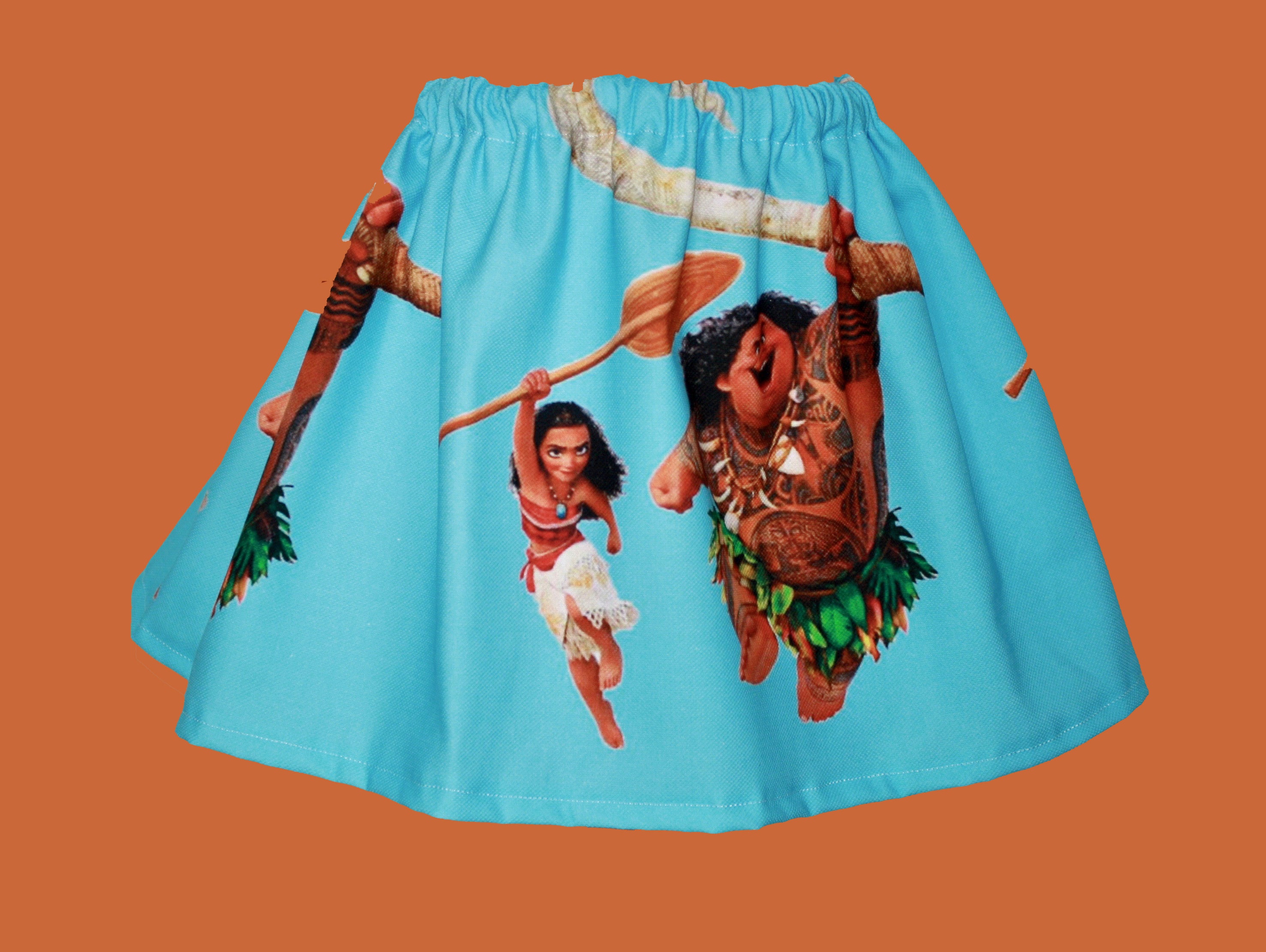 Moana and Maui Skirt for Young Gals Sizes 3T to 10 Girls Etsy UK
